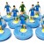 Subbuteo AndrewTable Soccer Suzuki Moto GP Team on Classic Hasbro Bases custom team